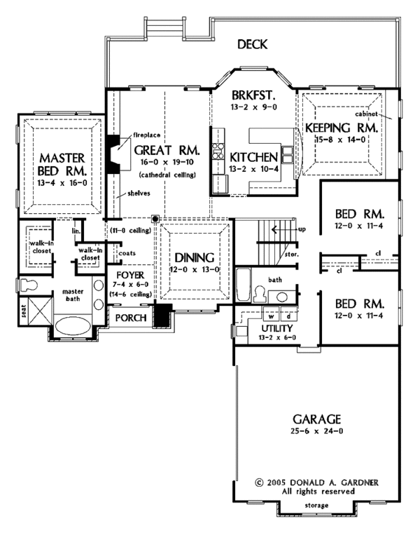 Architectural House Design - Craftsman Floor Plan - Main Floor Plan #929-767