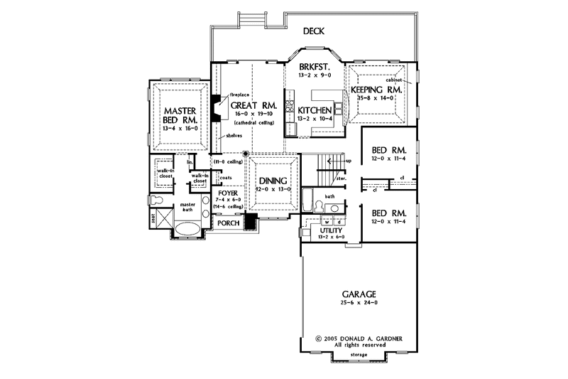Home Plan - Floor Plan - Main Floor for Craftsman House Plan #929-767 - 3 bed, 2 bath