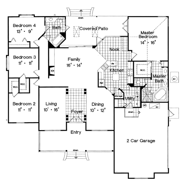 Home Plan - Country Floor Plan - Main Floor Plan #417-692