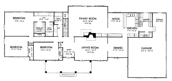 Architectural House Design - Classical Floor Plan - Main Floor Plan #320-776
