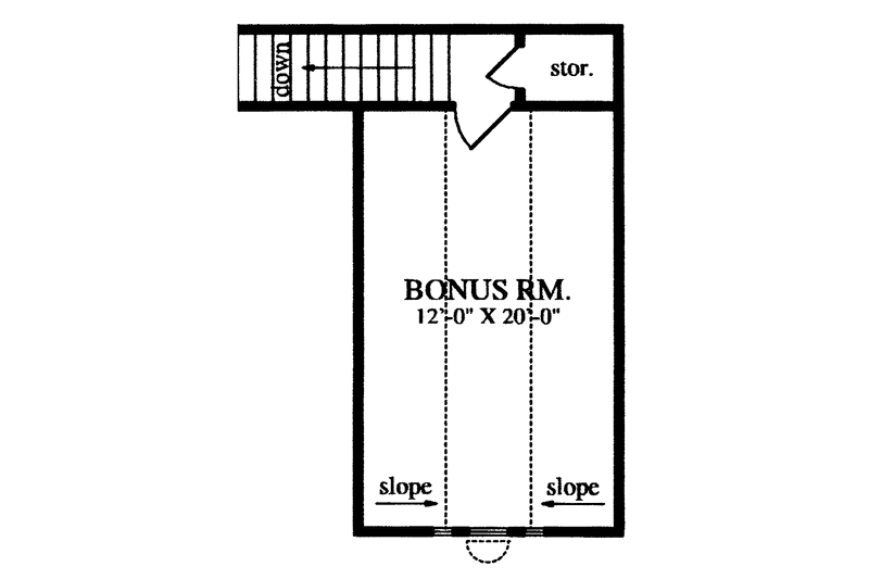Home Plan - Floor Plan - Other Floor for Country House Plan #42-411 - 3 bed, 2 bath