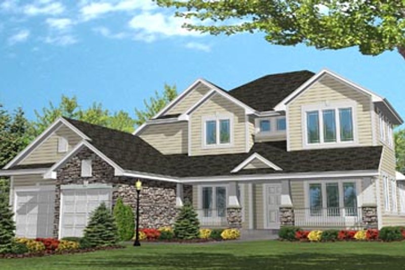 Dream House Plan - Traditional Exterior - Front Elevation Plan #50-105