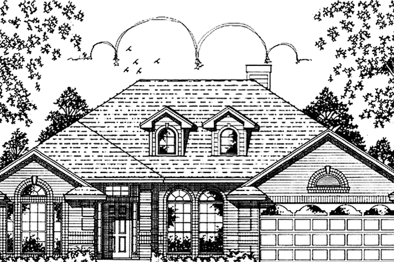 Architectural House Design - Country Exterior - Front Elevation Plan #42-630
