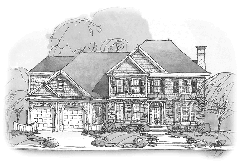 Dream House Plan - Colonial Exterior - Front Elevation Plan #429-324