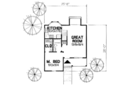 Country Style House Plan - 3 Beds 2 Baths 954 Sq/Ft Plan #50-235 