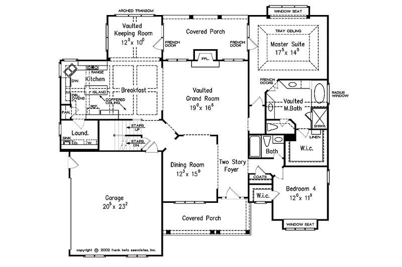 House Blueprint - Floor Plan - Main Floor for Traditional House Plan #927-874 - 4 bed, 3 bath