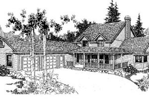 Farmhouse Exterior - Front Elevation Plan #60-120