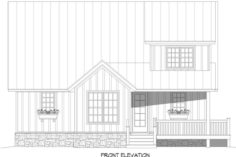 Dream House Plan - Exterior - Front Elevation 3 for Farmhouse House Plan #932-703 - 3 bed, 2.5 bath