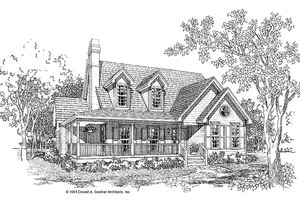 Victorian Exterior - Front Elevation Plan #929-155