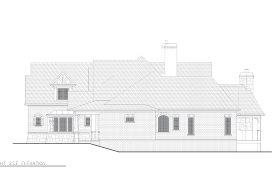 Exterior - Other Elevation 4 for Craftsman House Plan #54-698 - 5 bed, 4 bath