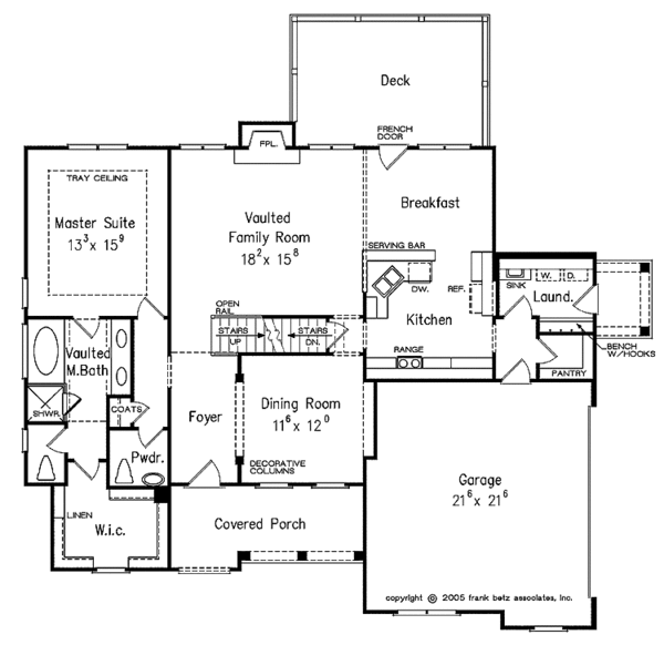 House Plan Design - European Floor Plan - Main Floor Plan #927-360