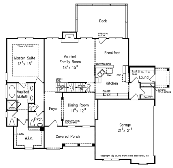 Architectural House Design - European Floor Plan - Main Floor Plan #927-360