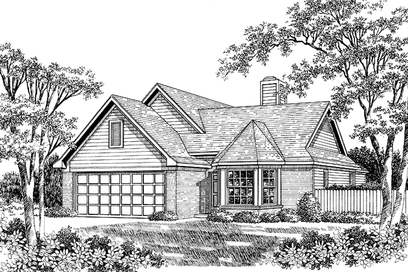 Architectural House Design - Exterior - Front Elevation 3 for Victorian House Plan #952-189 - 3 bed, 2 bath