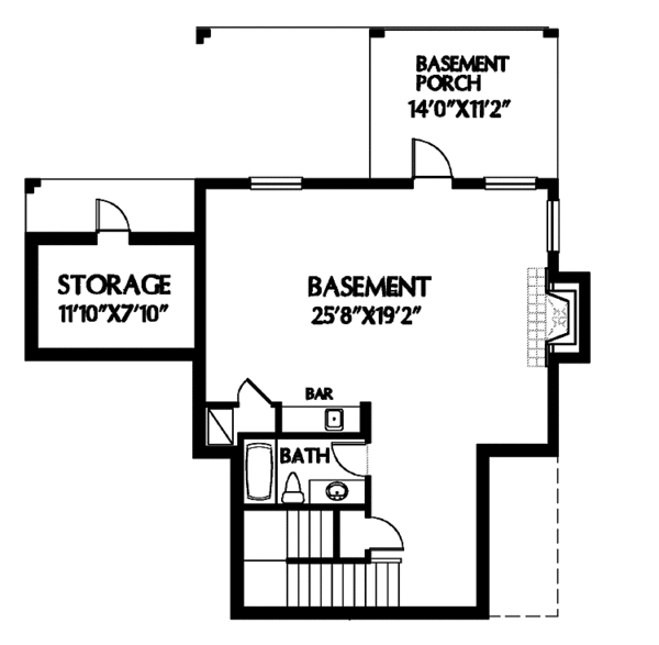 House Plan Design - Country Floor Plan - Lower Floor Plan #999-57