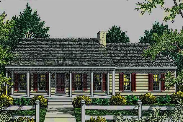 Country Plans with Grilling Porches