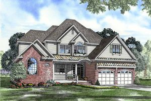 Traditional Exterior - Front Elevation Plan #17-3111
