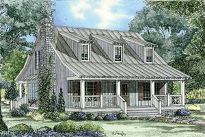 Colonial Exterior - Front Elevation Plan #17-2882