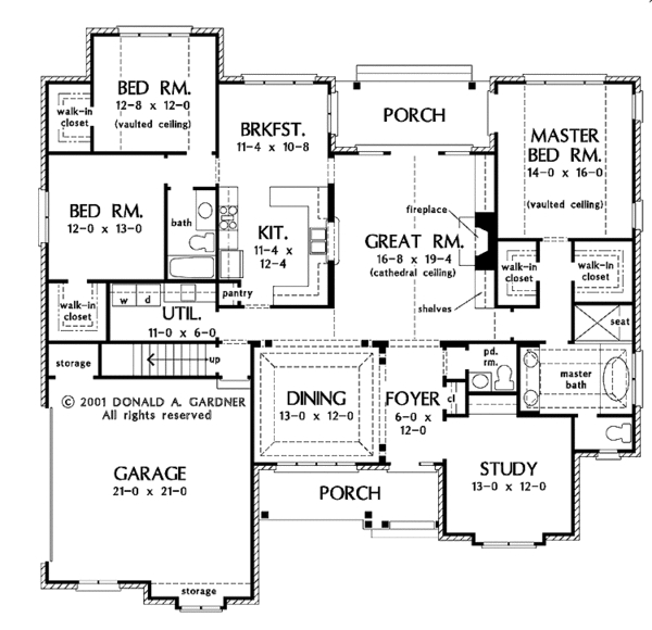 Home Plan - Traditional Floor Plan - Main Floor Plan #929-605