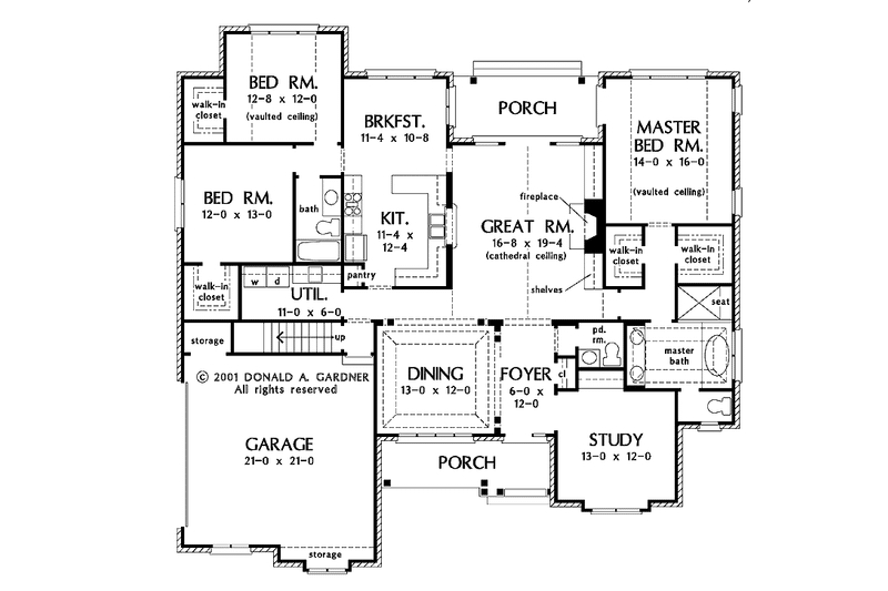 Dream House Plan - Floor Plan - Main Floor for Traditional House Plan #929-605 - 3 bed, 2.5 bath