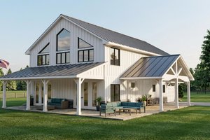 House Design - Exterior - Front Elevation for Farmhouse House Plan #1064-212 - 3 bed, 2.5 bath