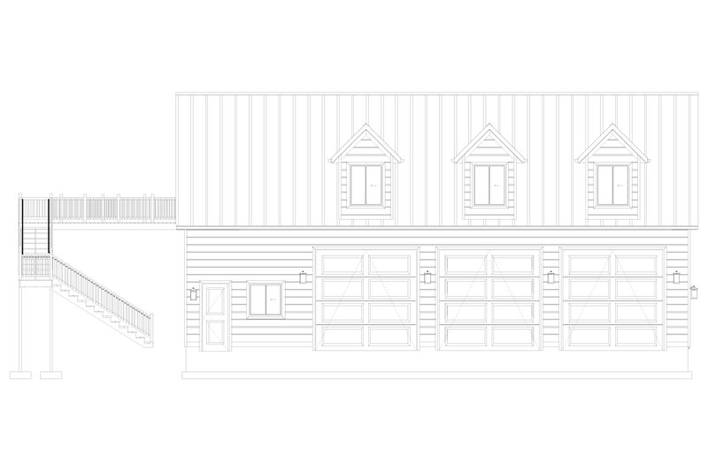Dream House Plan - Exterior - Front Elevation 5 for Farmhouse House Plan #1060-340, 1 bath