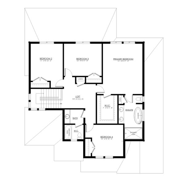 Home Plan - Farmhouse Floor Plan - Upper Floor Plan #1114-95