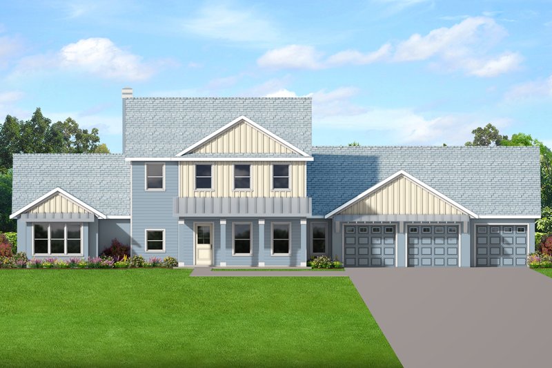 Dream House Plan - Traditional Exterior - Front Elevation Plan #1058-225