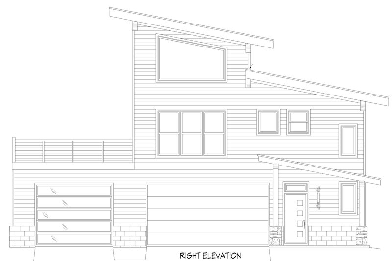 Home Plan - Exterior - Other Elevation 1 for Contemporary House Plan #932-1189 - 2 bed, 2.5 bath