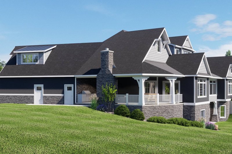 House Blueprint - Exterior - Other Elevation 1 for Craftsman House Plan #1064-315 - 2 bed, 2.5 bath