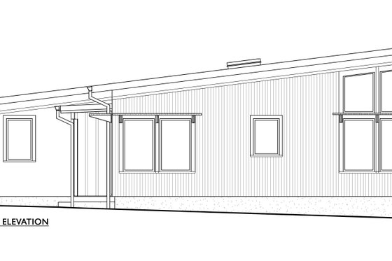 Exterior - Other Elevation 6 for Modern House Plan #890-10 - 2 bed, 1 bath