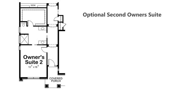 Home Plan - Optional Second Owner's Suite