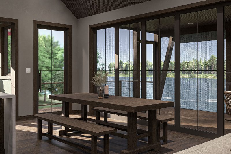 House Blueprint - Interior - Dining Room for Farmhouse House Plan #455-583 - 2 bed, 2 bath