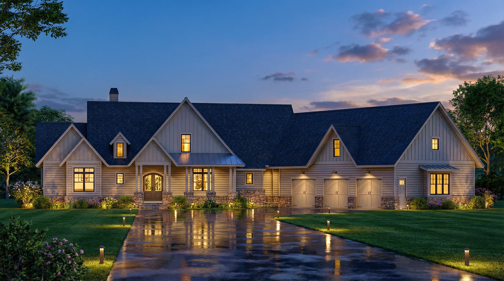 Exterior - Front Elevation 2 for Craftsman House Plan #119-366 - 3 bed, 2.5 bath