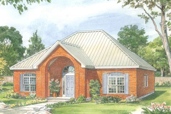 Traditional house elevation
