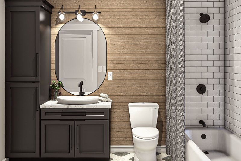 Dream House Plan - Interior - Bathroom for Adobe / Southwestern House Plan #455-438 - 1 bed, 1 bath