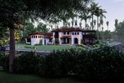 Mediterranean Style House Plan - 4 Beds 3.5 Baths 3512 Sq/Ft Plan #455-555 