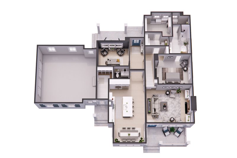 House Design - Floor Plan - Upper Floor for Farmhouse House Plan #51-1273 - 4 bed, 3.5 bath