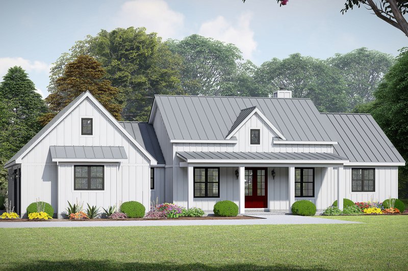 Dream House Plan - Farmhouse Exterior - Front Elevation Plan #932-1125