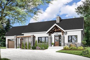 Ranch Exterior - Front Elevation Plan #23-2637