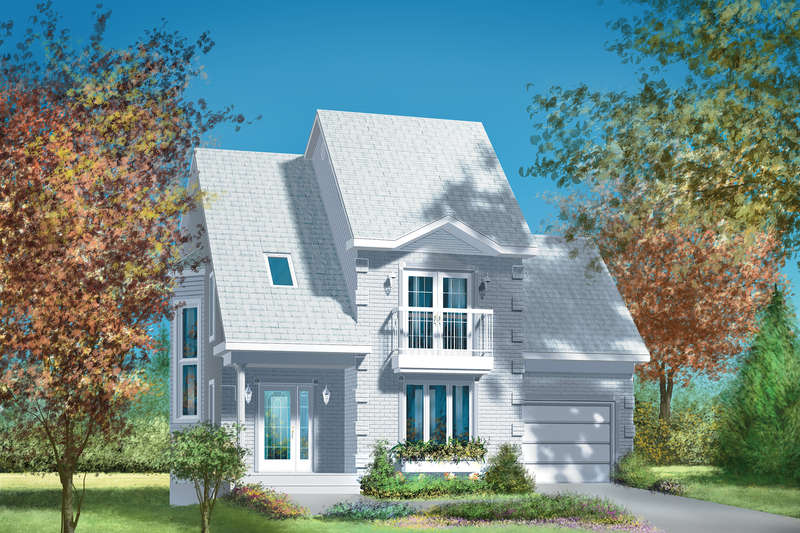 Traditional Style House Plan - 3 Beds 1.5 Baths 1605 Sq/Ft Plan #25-2027