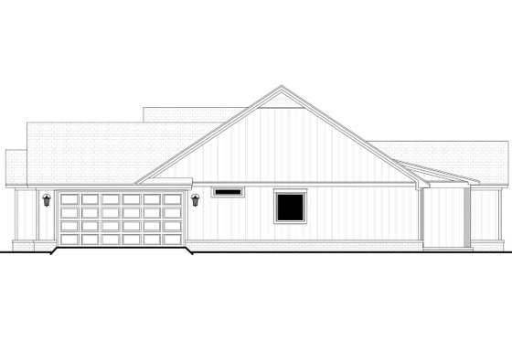Exterior - Other Elevation 1 for Farmhouse House Plan #430-225 - 4 bed, 2 bath