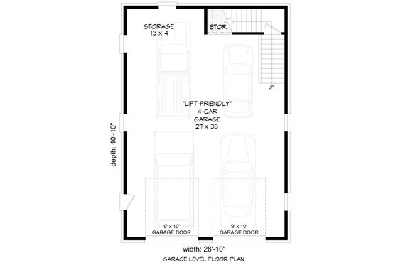 Floor Plan - Main Floor for Country House Plan #932-369, 0 bath