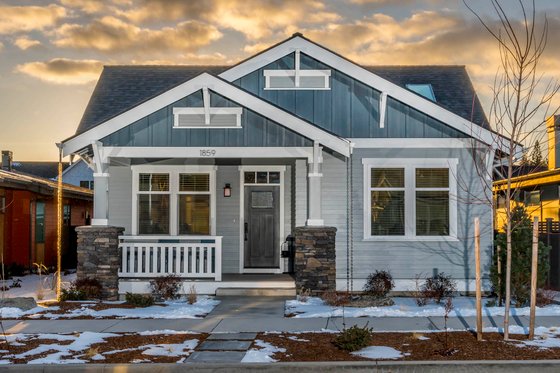 Exterior - Front Elevation 3 for Craftsman House Plan #895-99 - 3 bed, 2 bath