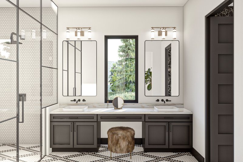 Dream House Plan - Interior - Master Bathroom 1 for Modern House Plan #455-232 - 2 bed, 3 bath