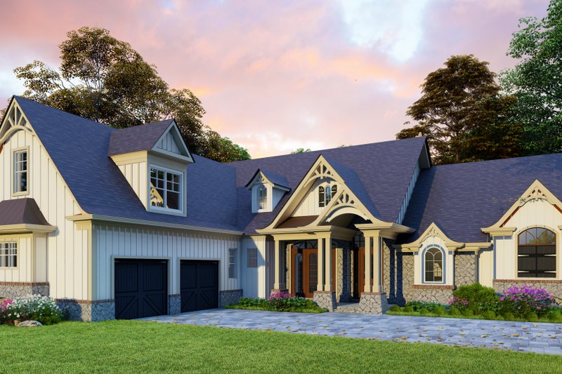 Dream House Plan - Exterior - Front Elevation 5 for Traditional House Plan #54-422 - 3 bed, 3.5 bath