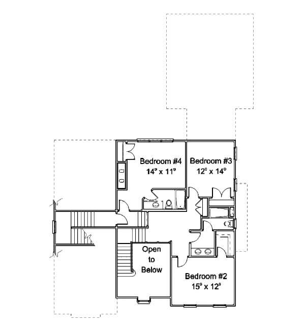 House Plan Design - Country Floor Plan - Upper Floor Plan #429-46