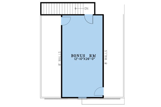 Floor Plan - Upper Floor for Traditional House Plan #923-332 - 3 bed, 2 bath
