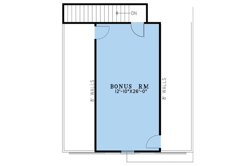 Home Plan - Floor Plan - Upper Floor for Traditional House Plan #923-332 - 3 bed, 2 bath