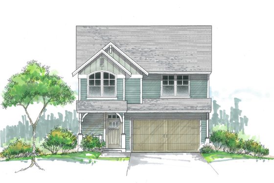 Exterior - Front Elevation for Craftsman House Plan #53-477 - 5 bed, 2.5 bath