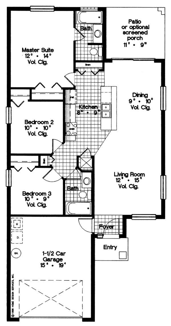 Home Plan - Mediterranean Floor Plan - Main Floor Plan #417-731